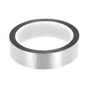 Metalized Polyester Film Tape Decorative Tape Adhesive Mirror Tape, [for Molding Trim DIY Graphic Art Supplies] - 0.98 Inch x 55 Yards/Silver Tone / 1 Pcs