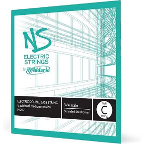 D'Addario NS Electric Traditional Bass Single A String, 3/4 Scale, Medium Tension