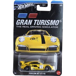 Hot Wheels Porsche 911 GT3 RS, The Real Driving Simulator [Yellow] 3/5
