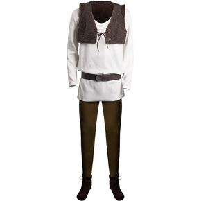 Mens Costume Shirt Vest Pants Outfit Cosplay Movie Halloween Party Costumes Full Set for Adults