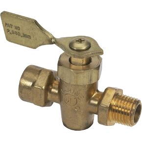 Moeller Fuel Tank Shut-Off Valve (1/4" FNPT, Male/Female, Brass)
