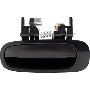 BOXI 77426 Exterior Rear Left Driver Side Door Handle Fit for Toyota Corolla 1998 1999 2000 2001 2002 / Smooth Black / 69240-02030 69240-02040-C0