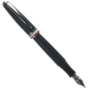 MONTEVERDE USA Aldo Domani Italia Fountain Pen (Matte Black) - Stub - Luxury Pen for Men & Women, Office, Business, School, Gift