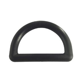 100 pcs Plastic D-Ring Black D Rings Loop ZQMALL for Belts Bags Purse Handle Craft Street Style (25mm) Q070