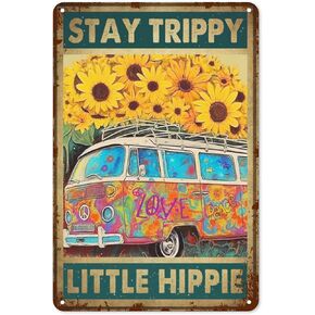 Oh But My Darling What If You Fly Vintage Metal Tin Sign Hippie Tin Sign Poster Gifts Wall Decor for Cafe Home Retro Club Bar Bathroom Poster Wall Art 8x12 Inch