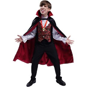 DSplay Boy Scary Vampire Costume Cosplay Halloween for Kids