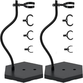Large Action Figure Stand for 1/6 1/9 1/12 Scale Figures,Doll Display Stands for Gundam 12",8",6" HG/RG/SD,Action Figure Display Holder Model Support Stand Black with Screwdriver 2 Pack