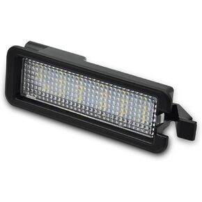 LED License Plate Lights Bright White Tag Lamp Assembly Replacement Compatible with Dodge 2015-2023 Charger, 2015-2019 Challenger, 2015-2023 Chrysler 300 & 2017-2022 Jeep Compass, Pack of 1