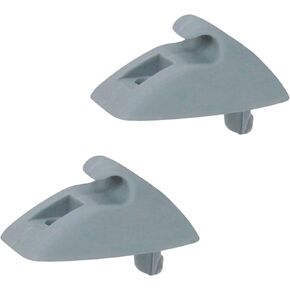 2 PCS Interior Sun Visor Hook Clip Bracket Fit for VW Golf MK2 Passat Polo Jetta OEM:191857559. (Gray)