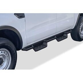 APS Stainless Steel Pocket Steps Running Boards Side Bars Compatible with Ford Ranger 2019-2023 SuperCrew Cab 4-Door