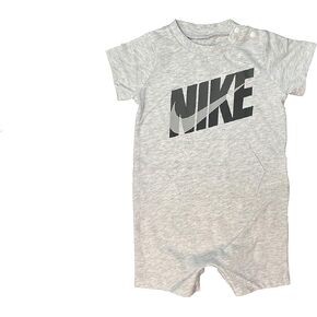 Nike Baby Boy Romper (Birch Heather(56H547-X58)/Grey, 3 Months)