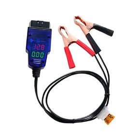 موصل توفير الذاكرة، أداة كشف تسرب بطارية Zcargel Obd، أداة استبدال بطارية السيارة، كابل تشخيص السيارة مع مشبكين لصيانة بطارية السيارة