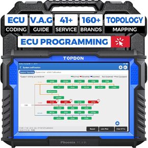 TOPDON Phoenix XLink Scan Tool, ECU Programming, Online ECU Coding, Upgraded of Phoenix Plus, Topology Mapping, 41 Services, Bi-Directional Scanner, Guided Function, CAN FD/DoIP, 2 Years Free Update
