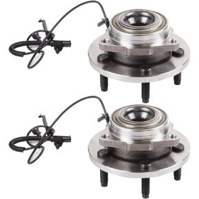 SCITOO Wheel Bearing Hub Fit 2006-2009 for Mitsubishi Raider 2005-2010 for Dodge Dakota 5 Lugs 513229 New Front Hub Assembly Set W/ABS 2 Pack