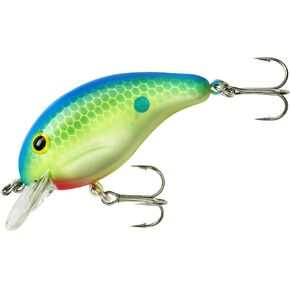 BANDIT LURES Series 100 Crankbait Bass Fishing Lures, Fishing Accessories, Dives to 5-feet Deep, 2", 1/4 oz, Citrus Shad, (BDT1D01)