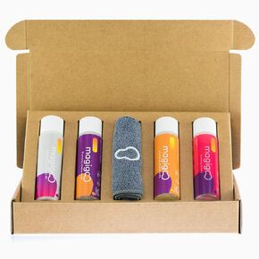 Pro Kit MKit2018 3D Printing Bed Adhesive for Nylon, PP, PC, ABS, PLA etc. 4*50 ml/1.69 fl.oz bottles + cleaning cloth. Works on all surfaces - flex plates, glass, PEI, Buildtak, Kapton etc.
