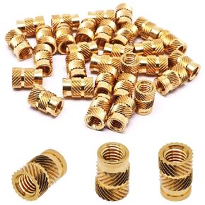 150 قطعة M3 مجموعة الحرارة إدراج، M3x3x5mm إدراج الخيوط متري مخرش المكسرات الحرارة إدراج المكسرات النحاس الحرارة مجموعة إدراج للأجزاء البلاستيكية مكونات الطباعة ثلاثية الأبعاد