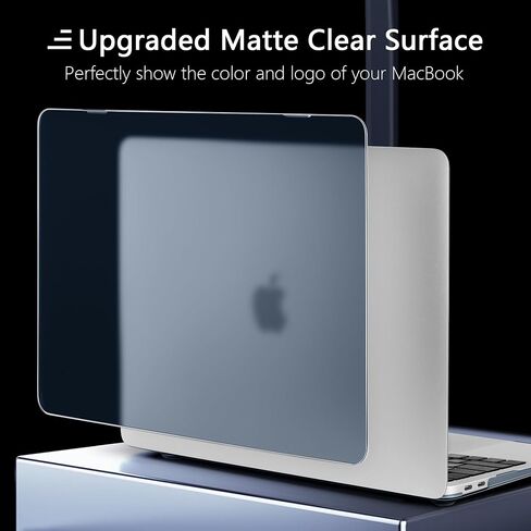 DONGKE Ultra Slim Hard Shell Case for MacBook Air 13 inch M1 A2337/A2179/A1932 [2021/2019/2018] - Protective Cover [Sturdy Shockproof] [Matte Midnight Blue] - Compatibility with MacBook Air 13 M1 in Saudi Arabia