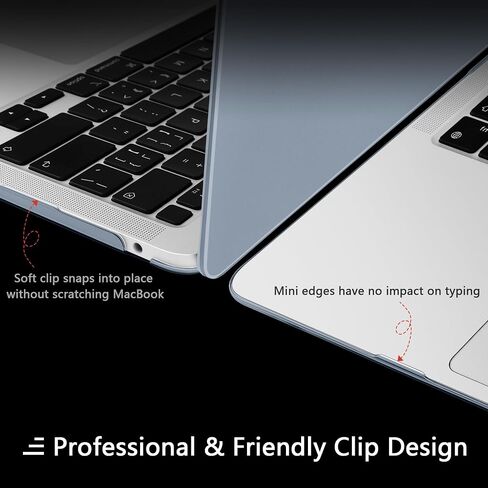 DONGKE Ultra Slim Hard Shell Case for MacBook Air 13 inch M1 A2337/A2179/A1932 [2021/2019/2018] - Protective Cover [Sturdy Shockproof] [Matte Midnight Blue] - Compatibility with MacBook Air 13 M1 in Saudi Arabia