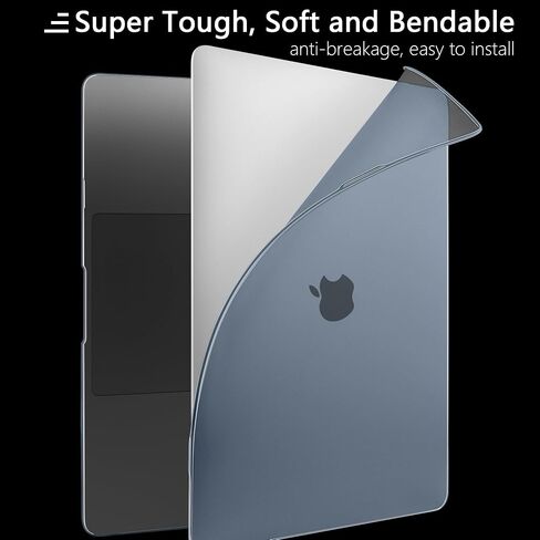 DONGKE Ultra Slim Hard Shell Case for MacBook Air 13 inch M1 A2337/A2179/A1932 [2021/2019/2018] - Protective Cover [Sturdy Shockproof] [Matte Midnight Blue] - Compatibility with MacBook Air 13 M1 in Saudi Arabia