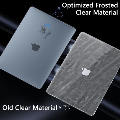DONGKE Ultra Slim Hard Shell Case for MacBook Air 13 inch M1 A2337/A2179/A1932 [2021/2019/2018] - Protective Cover [Sturdy Shockproof] [Matte Midnight Blue] - Compatibility with MacBook Air 13 M1 in Saudi Arabia