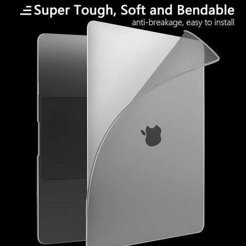 حافظة DONGKE رفيعة للغاية لجهاز MacBook Air 13 بوصة M1 A2337/A2179/A1932 [2021/2019/2018] - غطاء واقٍ [قوي مقاوم للصدمات] [أزرق داكن غير لامع] - متوافق مع MacBook Air 13 M1 in Kuwait