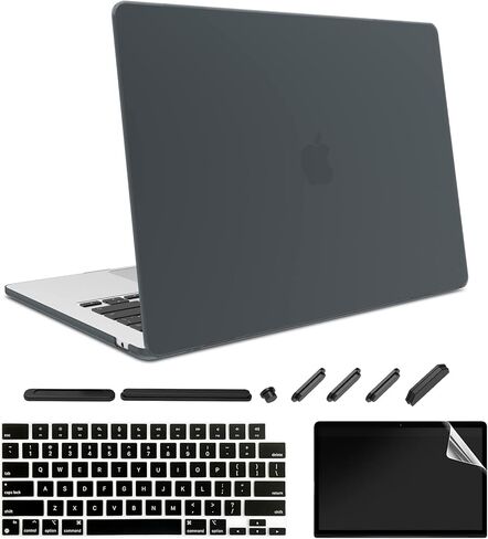 Compatible with MacBook Air 13.6 Case 2022 Release A2681 M2 Chip Liquid Retina Display,Plastic Shell & Keyboard Cover & Screen Protector & Dust Plug, Matte Clear in Saudi Arabia