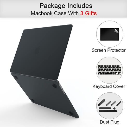 Compatible with MacBook Air 13.6 Case 2022 Release A2681 M2 Chip Liquid Retina Display,Plastic Shell & Keyboard Cover & Screen Protector & Dust Plug, Matte Clear in Saudi Arabia
