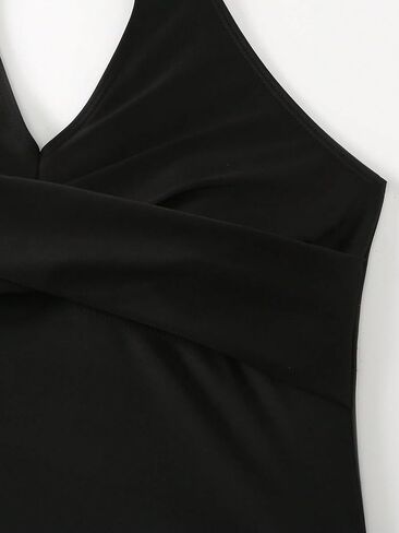 طقم ملابس السباحة تانكيني للسيدات من MakeMeChic مكون من قطعتين، بدلات استحمام برباط مكشكش مع شورت للأولاد in Kuwait