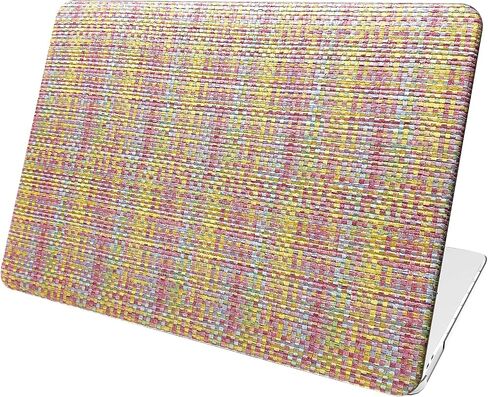 تصميم منسوج باللون البيج والأخضر لجهاز MacBook Pro مقاس 13 بوصة A2338 A2289 A2251 A2159 A1989 A1708 A1706 (2024-2016) in Saudi Arabia