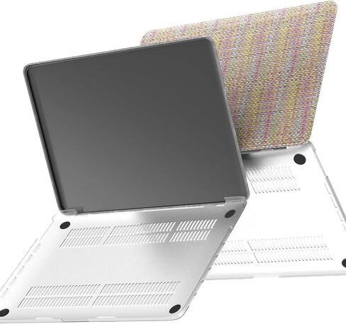 تصميم منسوج باللون البيج والأخضر لجهاز MacBook Pro مقاس 13 بوصة A2338 A2289 A2251 A2159 A1989 A1708 A1706 (2024-2016) in Saudi Arabia