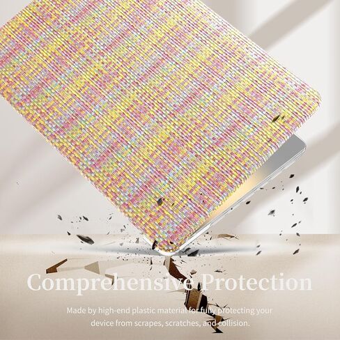 تصميم منسوج باللون البيج والأخضر لجهاز MacBook Pro مقاس 13 بوصة A2338 A2289 A2251 A2159 A1989 A1708 A1706 (2024-2016) in Saudi Arabia