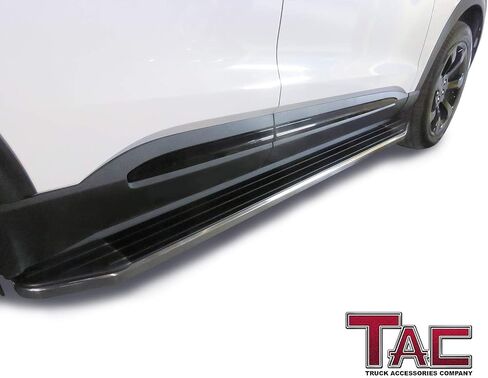 لوحات الجري TAC Black Cobra بخطوات جانبية تناسب 2020-2024 Ford Explorer SUV Nerf Bars Step Rails من الألومنيوم ملحقات الطرق الوعرة الخارجية للمدينة (قطعتان) in Kuwait