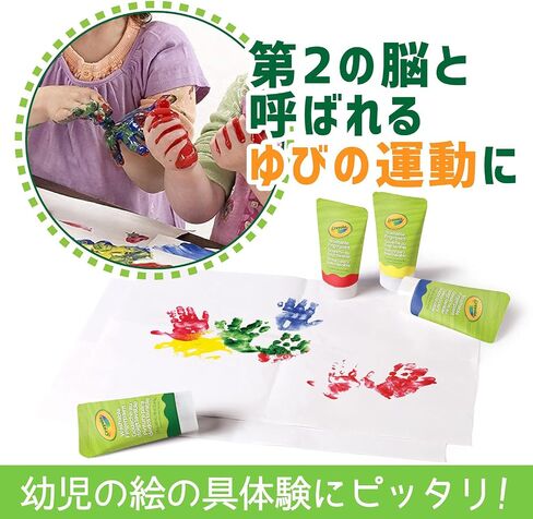 Crayola Washable Finger Paint Set, Toddler Paint Kit, 4 Tubes of Paint, 10 Sheets of Paper, Gift in Saudi Arabia