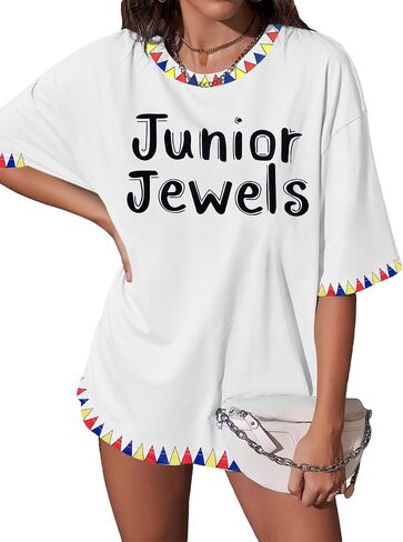 Junior Jewels Shirt Women Pop Music Tshirt Country Concert Fans Gift Tees 90s Music Album Graphic Short Sleeve Tops in Saudi Arabia