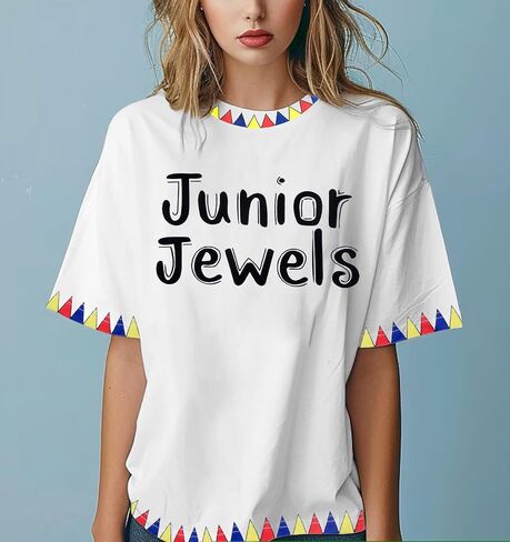 Junior Jewels Shirt Women Pop Music Tshirt Country Concert Fans Gift Tees 90s Music Album Graphic Short Sleeve Tops in Saudi Arabia