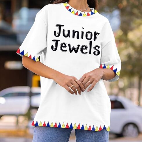 Junior Jewels Shirt Women Pop Music Tshirt Country Concert Fans Gift Tees 90s Music Album Graphic Short Sleeve Tops in Saudi Arabia