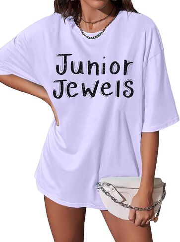 Junior Jewels Shirt Women Pop Music Tshirt Country Concert Fans Gift Tees 90s Music Album Graphic Short Sleeve Tops in Saudi Arabia