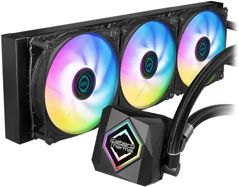 Iceberg Thermal IceFLOE Oasis 360mm AIO CPU Liquid Cooler - Close-Loop ARGB Gen 2 Water Cooler - 3 PWM RGB Case Fans - LGA 1700 / AM5 Ready in Saudi Arabia