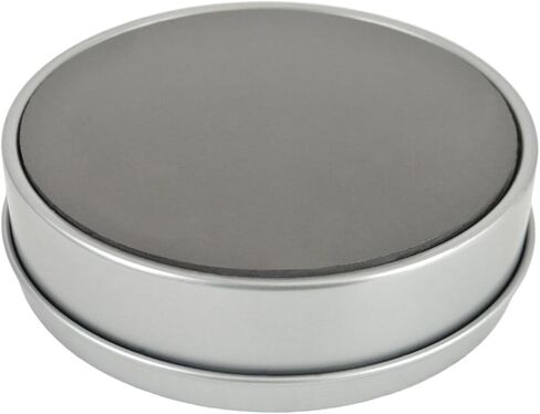 تنظيم فعال للمكتب مع مجموعة مشابك تجليد متعددة الألوان مكونة من 25 قطعة: مشابك معدنية مقاس 19 مم في صندوق قصدير دائري مغناطيسي أنيق مع غطاء شفاف لإدارة الورق واللوازم المكتبية in Kuwait