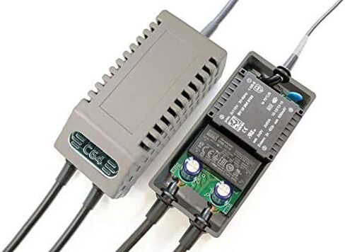 C64 FDD Dual PSU Modern Gray US - استبدال Commodore 64 + FDD 1541-II مزود الطاقة، قابس أمريكي in Kuwait