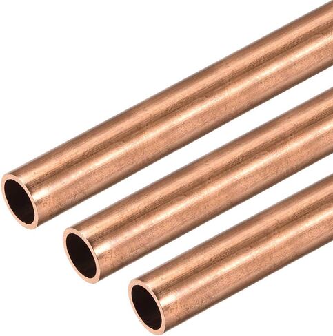 uxcell Copper Round Tube, 8mm OD 1mm Wall Thickness 300mm Long Straight Pipe Tubing 3 Pcs in Saudi Arabia