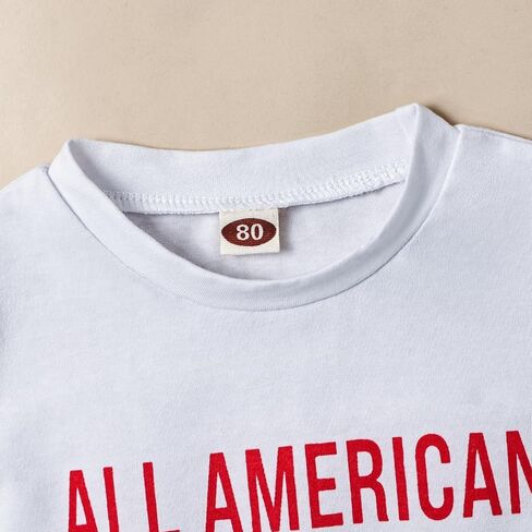 FOCUTEBB 4th of July Outfit Toddler Boy Outfits USA Short Sleeve T-Shirt American Flag Shorts Independence Day Summer Outfit in Saudi Arabia