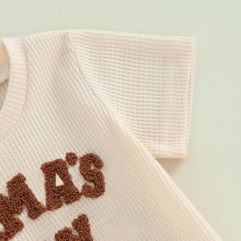 Toddler Baby Boy Summer Clothes Mamas Boy Short Sleeve Letter T Shirt Top Shorts Set Cute 2Pcs Casual Outfit in Kuwait