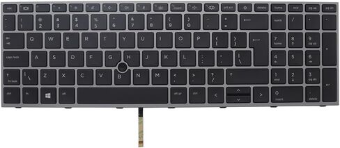 New Backlit Laptop Keyboard for HP ZBOOK Fury 17 G7 US Keyboard with Point M04679-B31 M20128-B31 M04679-001 M20128-001 9Z.NHPBC.11D NSK-X11BC PK132UQ1A01 in Kuwait