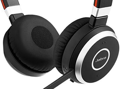 جابرا Evolve 65 سماعة رأس ستيريو لاسلكية مع خاصية إلغاء الضوضاء النشطة ومحول USB للاتصالات الموحدة (متجددة) in Kuwait