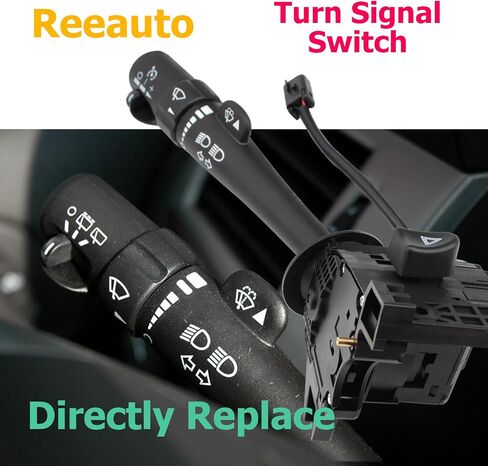 Multi-Function Combination Turn Signal, Wiper, Washers, Hazard Switch, Cruise Control Switch Compatible with 95-99 Tahoe Blazer Suburban K1500 - Replaces OE# 26100985, 26036312, 2330814 in Saudi Arabia