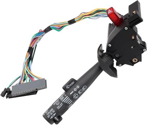 Multi-Function Combination Turn Signal, Wiper, Washers, Hazard Switch, Cruise Control Switch Compatible with 95-99 Tahoe Blazer Suburban K1500 - Replaces OE# 26100985, 26036312, 2330814 in Saudi Arabia
