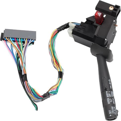 Multi-Function Combination Turn Signal, Wiper, Washers, Hazard Switch, Cruise Control Switch Compatible with 95-99 Tahoe Blazer Suburban K1500 - Replaces OE# 26100985, 26036312, 2330814 in Saudi Arabia