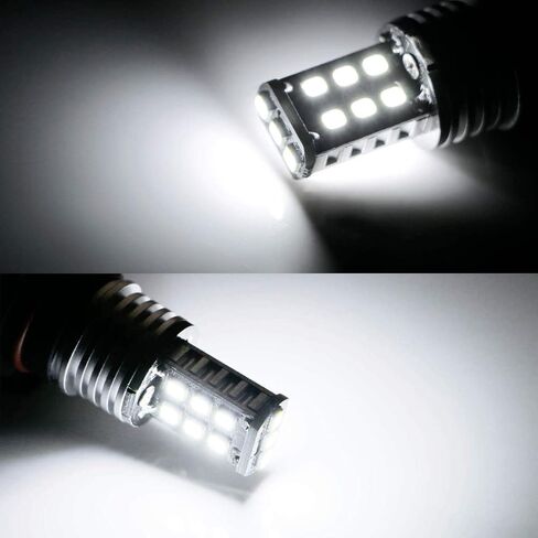 iJDMTOY OEM-Spec Clear Lens Fog Light Kit with 15-SMD Super Bright Xenon White LED Replacement Bulbs Compatible with 2003-2006 GMC Sierra 1500 2500 3500 in Saudi Arabia